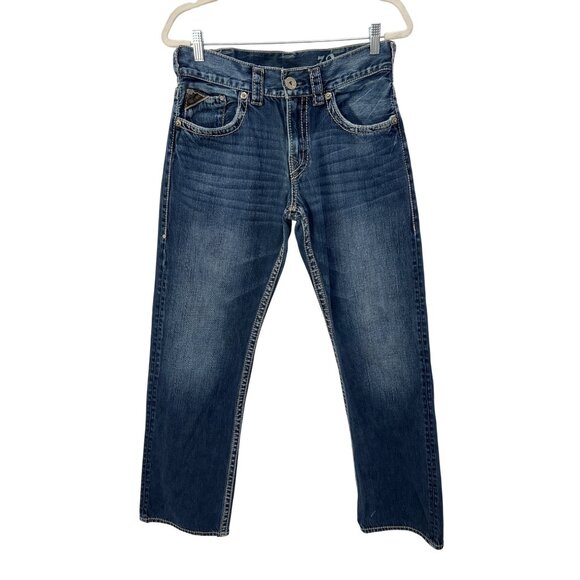 Silver Jeans Co 925 Zac Size 32x34 Straight Leg Denim Blue Medium Wash Retro - Picture 1 of 12